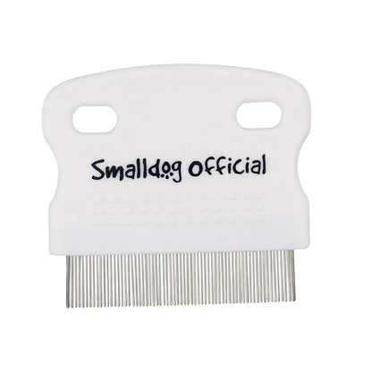 Tear Stain Remover - Fine Tooth Metal Comb to Clean Dogs Eye Boogers - Steel Pet Cleaner and Grooming Accessories - Care for Small Dog Breeds like Shih Tzu, Poodle, Yorkie, Goldendoodle and More