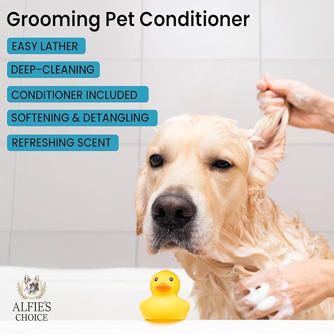 Dog Conditioner for Itchy Skin & Detangling – Calming & Moisturizing Formula with Lavender, Rosemary & Vitamin E – Softens Coat & Eases Brushing – Hypoallergenic – 16 fl oz