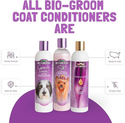 Bio-Groom Silk Creme Rinse Dog Conditioner - Conditioner for Dogs, Puppy Conditioner, Dog Conditioner Detangler, Dog Hair Conditioner - 12 Fl Oz 1-Pack