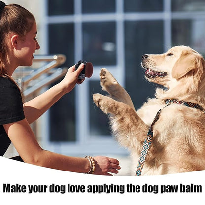 2pcs Dog Paw Balm Brush, Dog Paw Pad Balm Brush with Silicone Cleaning Pad Dog Cares Products Dog Nose Balm Applicator Paw Cleaning Brush for Dogs Cats (Black)