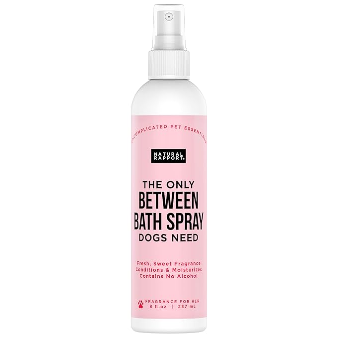 Natural Rapport Dog Deodorant Spray, The Only Between Bath Spray Dogs Need, Natural Cat and Dog Perfume Spray Eliminates Smelly Odours Between Baths (Female)