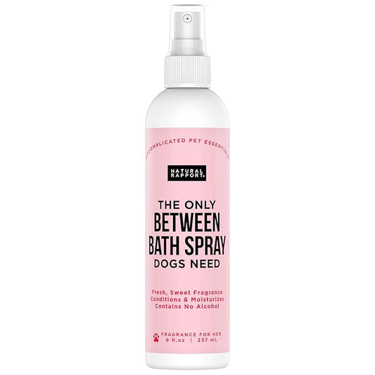Natural Rapport Dog Deodorant Spray, The Only Between Bath Spray Dogs Need, Natural Cat and Dog Perfume Spray Eliminates Smelly Odours Between Baths (Female)