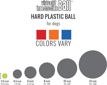 Doggie Dooley Virtually Indestructible Best Ball for Dogs, 8 inch (Colors Vary) (1008),Medium