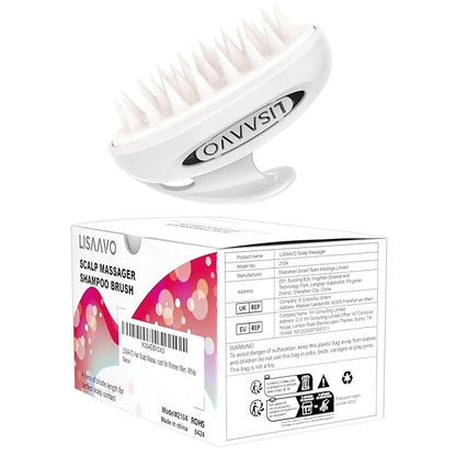 Pet Grooming Brush for Long & Short Hair Dogs Cats,Multi-Purpose Silicone Massage & Bath Brush for Pets,Promotes Shiny Coats,White