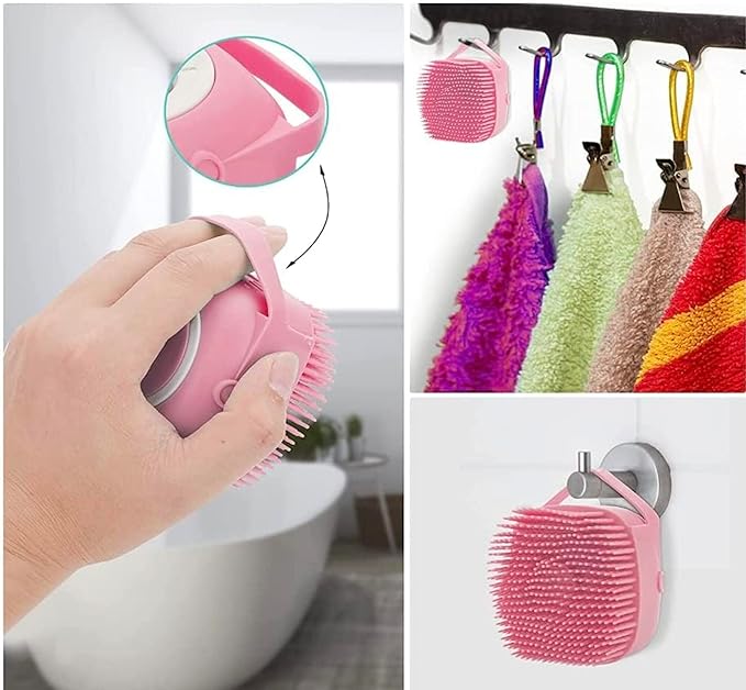 Pet Dog Shampoo Massager Brush Cat Massage Comb Grooming Scrubber Shower Brush for Bathing Short Hair Soft Silicone Brushes