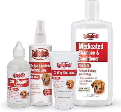 Sulfodene Medicated Shampoo & Conditioner for Dogs 12oz