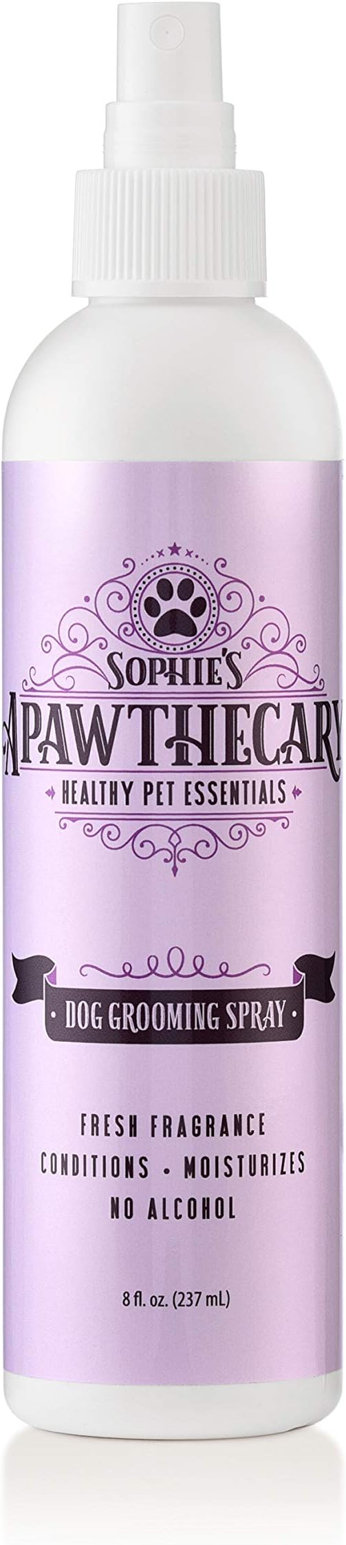 Sophie's Apawthecary Dog Grooming Spray - Odor Eliminator, Between-Bath Deodorizer, Conditioner Spray - Male & Female, 8 fl. oz