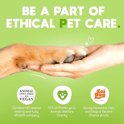 Lick-Safe Pet Wipes for Dogs & Cats - Vet-Approved & Hypoallergenic - Cleans Mud, Odors & Dander - Feline & Dog Wipes for Paws, Face & Butt - Earth-Friendly & Unscented Cat Cleaning - Pack of 100