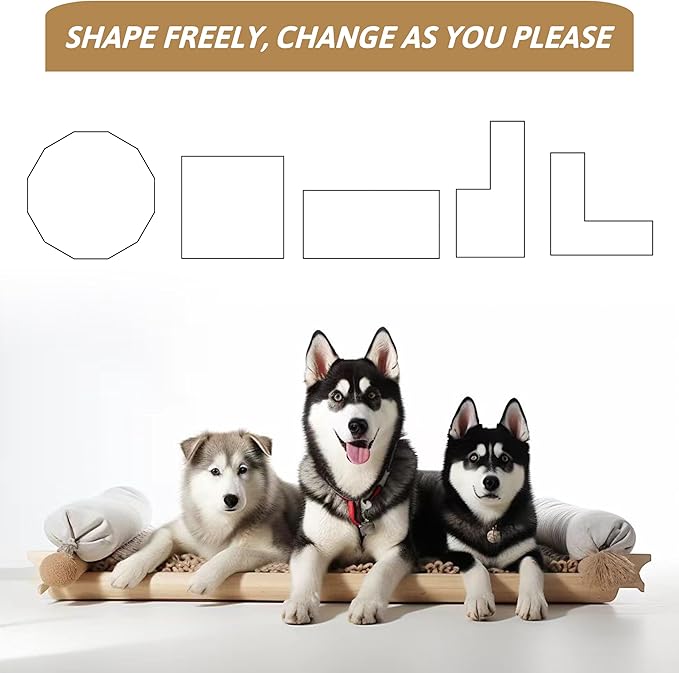 KEIKI 6 Panels 31.7" H Heavy Duty Metal Playpen with Door for Dog Fence,Pet Exercise Pen Versatile Shape for Outdoor Indoor