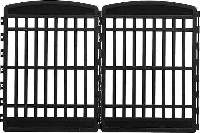 IRIS USA 34" 2-Panel Add-On Panels, Pet Dog Puppy Playpen, Foldable, Customizable, Black