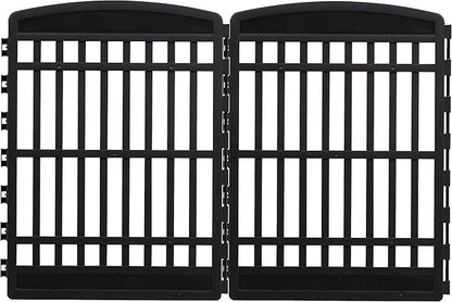 IRIS USA 34" 2-Panel Add-On Panels, Pet Dog Puppy Playpen, Foldable, Customizable, Black