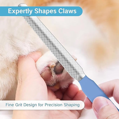 NIIIYTYB 3Pcs Dog Nail File Professional Metal Emery Boards for Dogs Cats Nail Grooming Tool for Smoothing Rough Edges Pet Filer for Large Small Breeds Puppies Toenails Safe Effective(Black)