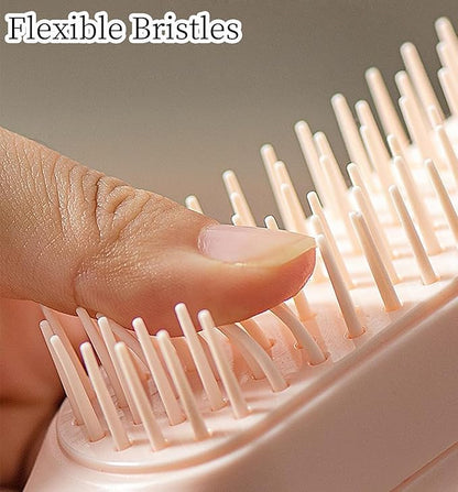 Scalable Small Grooming Dog Brush, Puppy Massaging Hair Brush, for Small Dogs Cats Rabbits of All Hair Types (Pink)