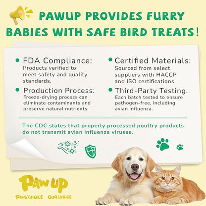 Freeze Dried Cat Treats, Raw Chicken Food for Dogs Cats, Single Ingredient, High Protein Natural Healthy Topper, 3.8 oz