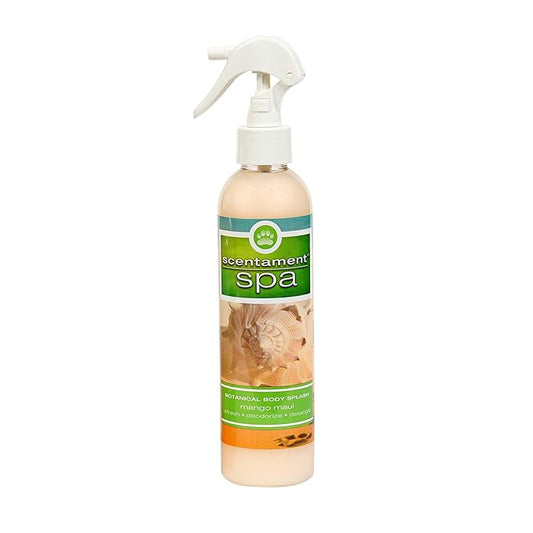 Best Shot Scentament Spa Botanical Body Splash, Detangler Spray, Body Spray for Pets, Cat and Dog Cologne Spray, Mango Maui, 8 Oz.