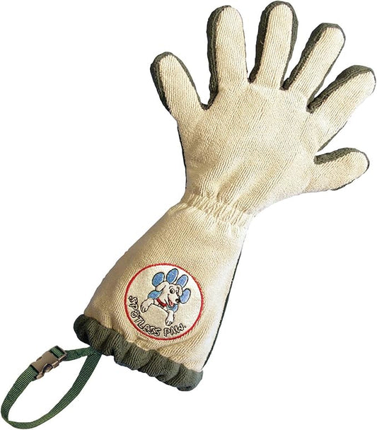 Pet Grooming Gloves for Dogs with Loop - Made of Microfiber Fabric - Efficient Cleaner for Muddy Paws - Protects Floors, Furniture, and Vehicles from Dirt Marks