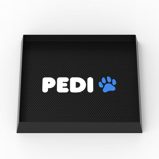 PediPaw Dog Paw Washer/Dog Paw Cleaner, 100% Silicone Dog Mat for Muddy Paws (16"x14"x2.17") (Blue)