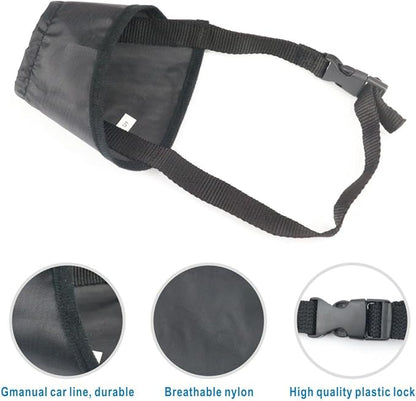 Idepet 1SET Dog Muzzles Suit,7PCS Adjustable Dog Cover Anti-Biting Barking Muzzles for Small Medium Large Extra Dog (Pack of 7)