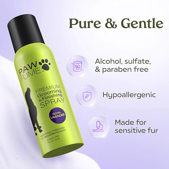 PAWFUME Premium Dog Spray (Lavender) + Stain & Odor Eliminator