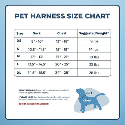 Voyager Aerolite No Pull Mesh Dog Harness with Lightweight, Soft, Breathable, Reflective Stitching, and Adjustable Straps for Walking, Running, Training, Heavy Duty and Durable - Baby Blue, S