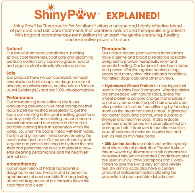 Jasmine & Honey Spa Body Wash for Dogs by Shiny Paw 128 oz | Dog Itchy Skin Relief & Aging Coat | Hypoallergenic Dog Shampoo for Smelly Dogs | Made in USA
