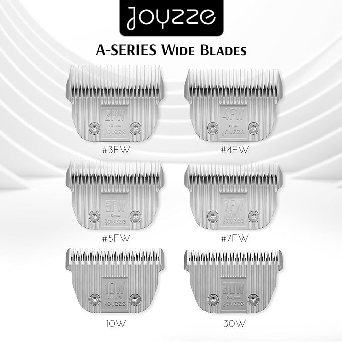 Raptor/Falcon Series A Wide Blade - Professional Grade Dog Clipper Grooming Blade, Detachable, Replacement Blades - Stainless Steel, Coated Ceramic,(A Series #10W)