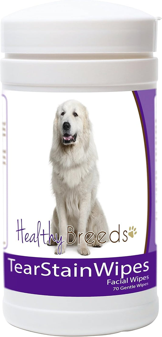 Healthy Breeds Great Pyrenees Tear Stain Wipes 70 Count