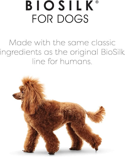 BioSilk for Dogs Silk Therapy Shampoo with Organic Coconut Oil | Coconut Dog Shampoo Waterless Shampoo | Dry Dog Shampoo from Silk Therapy for Fresh Dog Coats,Beige