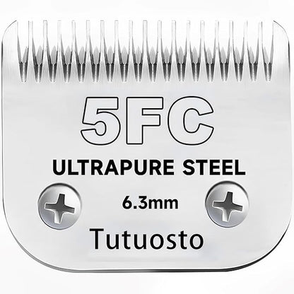 Size 10/5FC Clipper Blades Pet Grooming Clipper Replacement Blades Detachable Blade Compatible with andis/wahl/Oster Dog Clippers