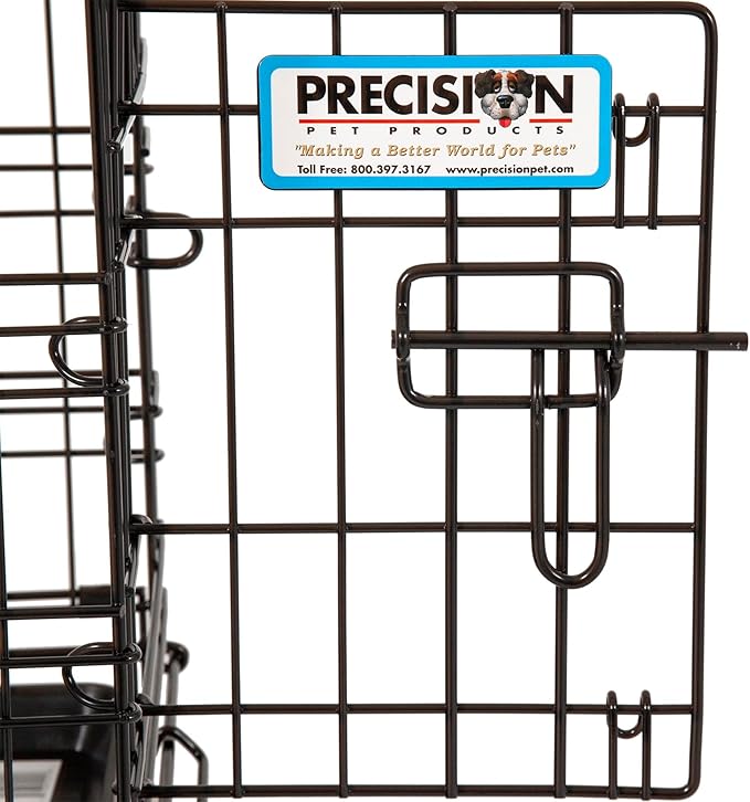 Precision Pet Products One Door Provalue Wire Dog Crate, 19 Inch, For Pets Up To 15 lbs, With 5-Point Locking System