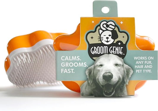 Large 5" Dog Pet Hair Massaging Brush Grooming Tool for Cats Dogs Long or Short Hair Tangerine Orange