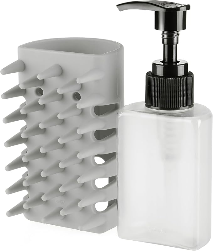 Tweezerman Cat & Dog Bath Brush, Dispensing Conditioner or Shampoo Brush for Pets