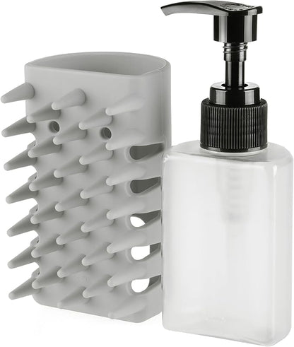 Tweezerman Cat & Dog Bath Brush, Dispensing Conditioner or Shampoo Brush for Pets