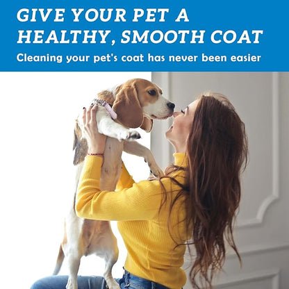 Dog Dry Shampoo - No Rinse Dog & Puppy Shampoo - Cleans, Deodorizes, Condition, and Smoothes Coat - Formulated to be Gentle for All Furry Pets - 3.38 oz (Small Size)