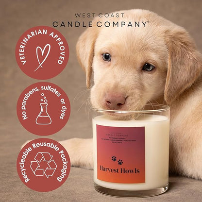 Harvest Howls Pet Odor Eliminator - All Natural, Non-Toxic, Pure Soy Wax Melts - Dog & Cat Safe, Veterinarian Approved