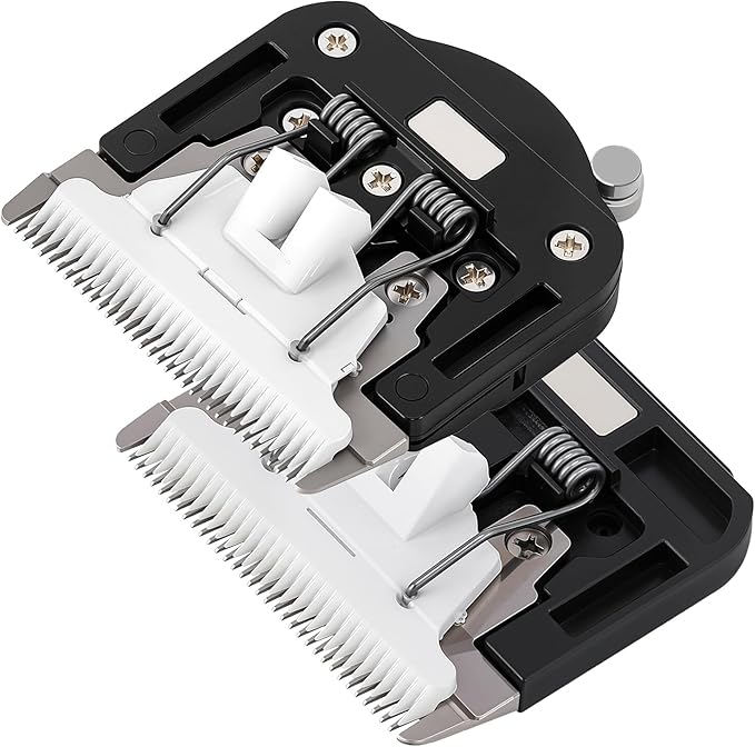 Pet Grooming Clipper Replacement Blades Set, 2 Blades Included (1 Standard + 1 Adjustable), Durable and Safe, Pet Grooming Needs (1 Standard + 1 Adjustable)