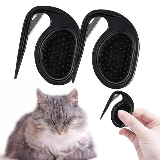 Pet Knotting Comb, New Pet Grooming Comb - Open Knot Shedding Brush for Cat and Dog, Effective Dematting for Dog - Black, TPR, Polypropylene, Stainless Steel