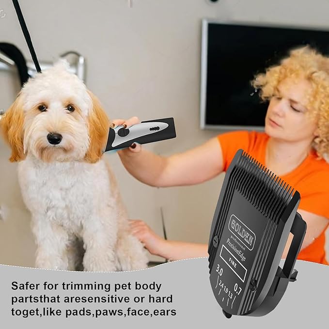 Adjustable 5 in 1 Blades Compatible with WAHL Arco,Bravura .Chromado，Creativa，Figura Dog Clippers for Dogs Grooming(Black/3PC)