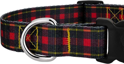 Country Brook Petz - Deluxe Buffalo Plaid Dog Collar - Made in The U.S.A. - Plaid and Argyle Collection Featuring Charming Designs (5/8 Inch, Small)
