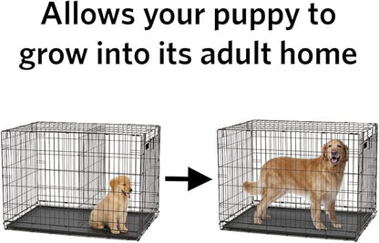 MidWest Homes for Pets Dog Crate Divider Panel for 42-inch Dog Crate; Fits Crate Models 1642, 1642DD, 1642U, 1642DDU, 742UP & Measures 27.96L x 17.76W x .63H Inches, Black