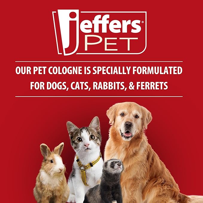 Jeffers Pet Cologne for Dogs, Cats, Rabbits & Ferrets, Orange Creme 16oz – Soap-Free, Conditioner for Silky Coats, Safe & Fresh Fragrance, Deodorizing Spray for Pets, Grooming Essentials