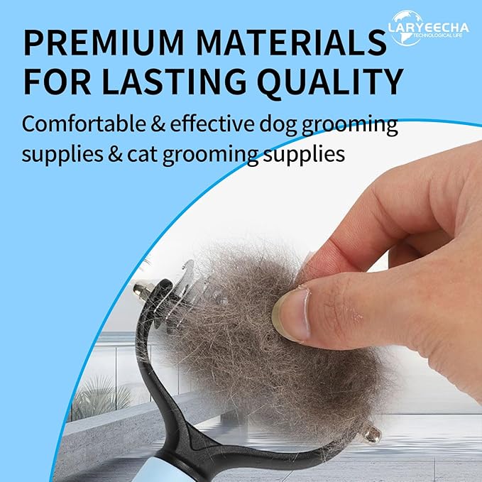 Pawmingle Self Cleaning Slicker Brush for Cats & Dogs, 2 Sided Deshedding Grooming for Shedding, Deshedding Hair Brush Puppy for Haired Dogs, Pet Dematting Rakes Pet Supplies Accessories