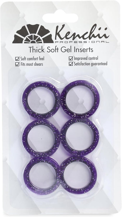 Kenchii Extra Soft Premium Shear Finger Ring Inserts - Thick, Quality Comfort. Elevate Your Grooming Experience with Precision and Style in Multiple Colors