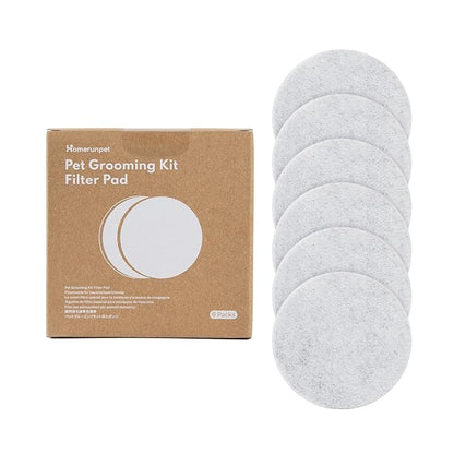 Homerunpet Filter Pad for Pet Grooming Kit, Filter Replacement for Fresh Air, 6 Packs
