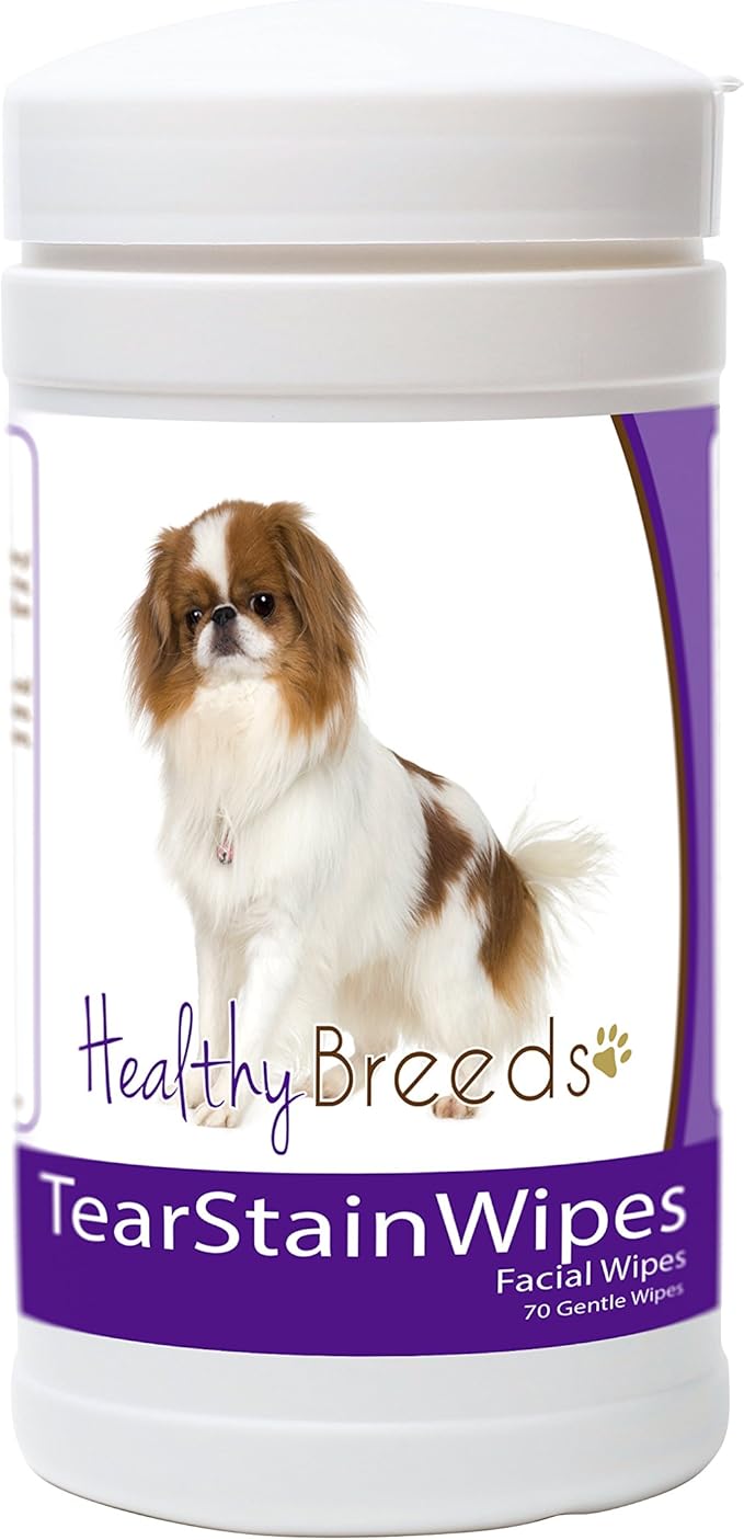 Healthy Breeds Japanese Chin Tear Stain Wipes 70 Count