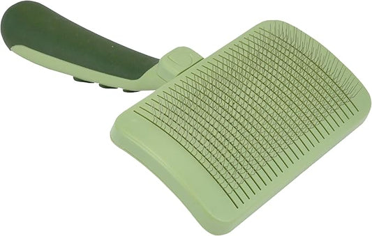 Coastal Pet Safari Dog Self-Cleaning Slicker Brush - Dog Deshedding Brush - Prevents Mats and Tangled Hair - For Dogs with Short or Long Hair - Large - 8" x 4.5"
