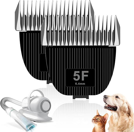 Replacement Blade for nebot P1 Pro Pet Grooming Kit & Vacuum,Size-5F Cut Length 1/4”(6.3mm),2 Pack