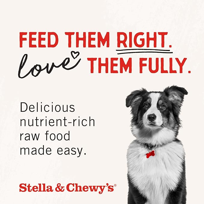 Stella & Chewy's Freeze Dried Raw Surf & Turf Meal Mixer – Dog Food Topper for Small & Large Breeds – Grain Free, Protein Rich Recipe – 8 oz Bag