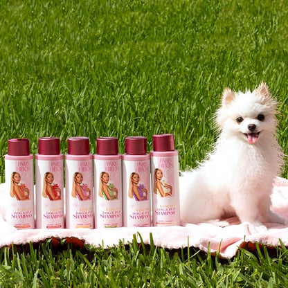 Paris Hilton Dog Shampoo - Fresh Citrus-Infused Bergamot Scent, Sulfate-Free Vegan & Hypoallergenic for All Dog Breeds, with Oatmeal & Aloe for Healthy Coats & Salon-Quality Grooming, 16oz (480ml)