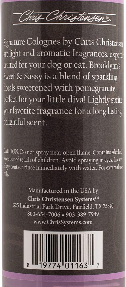 Chris Christensen Smart Scents Brooklynn's Sweet & Sassy Grooming Cologne, Groom Like a Professional, Long Lasting, Designer Fragrances, 16 oz
